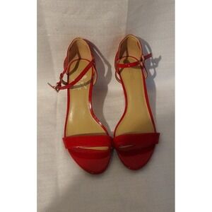 Michael Kors Heels Women 9M Red Patent Simone Mid Sandals